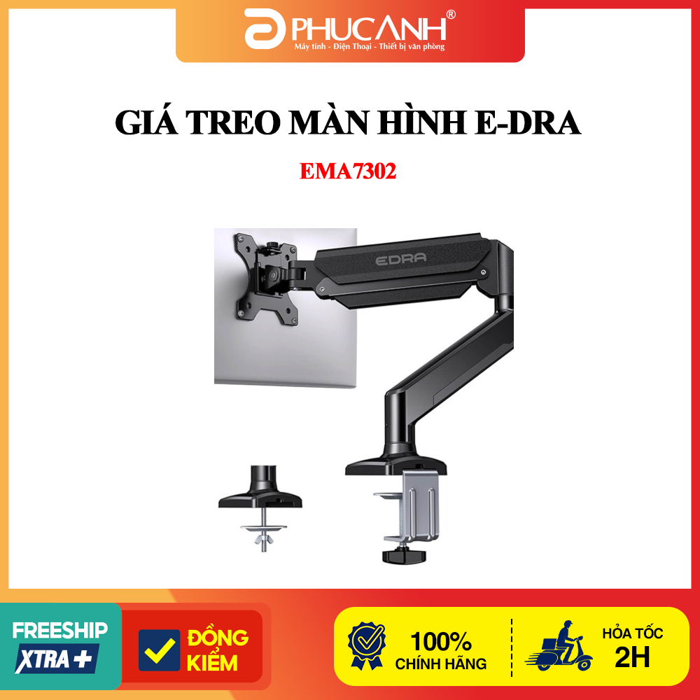 Giá treo màn hình E-Dra EMA7302 (1 màn hình/ 22inch - 34inch/ Gắn bàn)