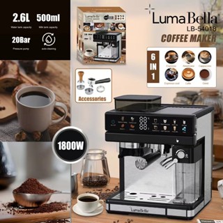 Máy pha cà phê LUMABELLA tự động xay hạt cà phê, đánh sữa, Espresso, Capuchino, Latte