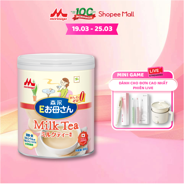 [24-25.03 LIVE] Sữa bầu Morinaga E-Okasan - Hương trà sữa 800g