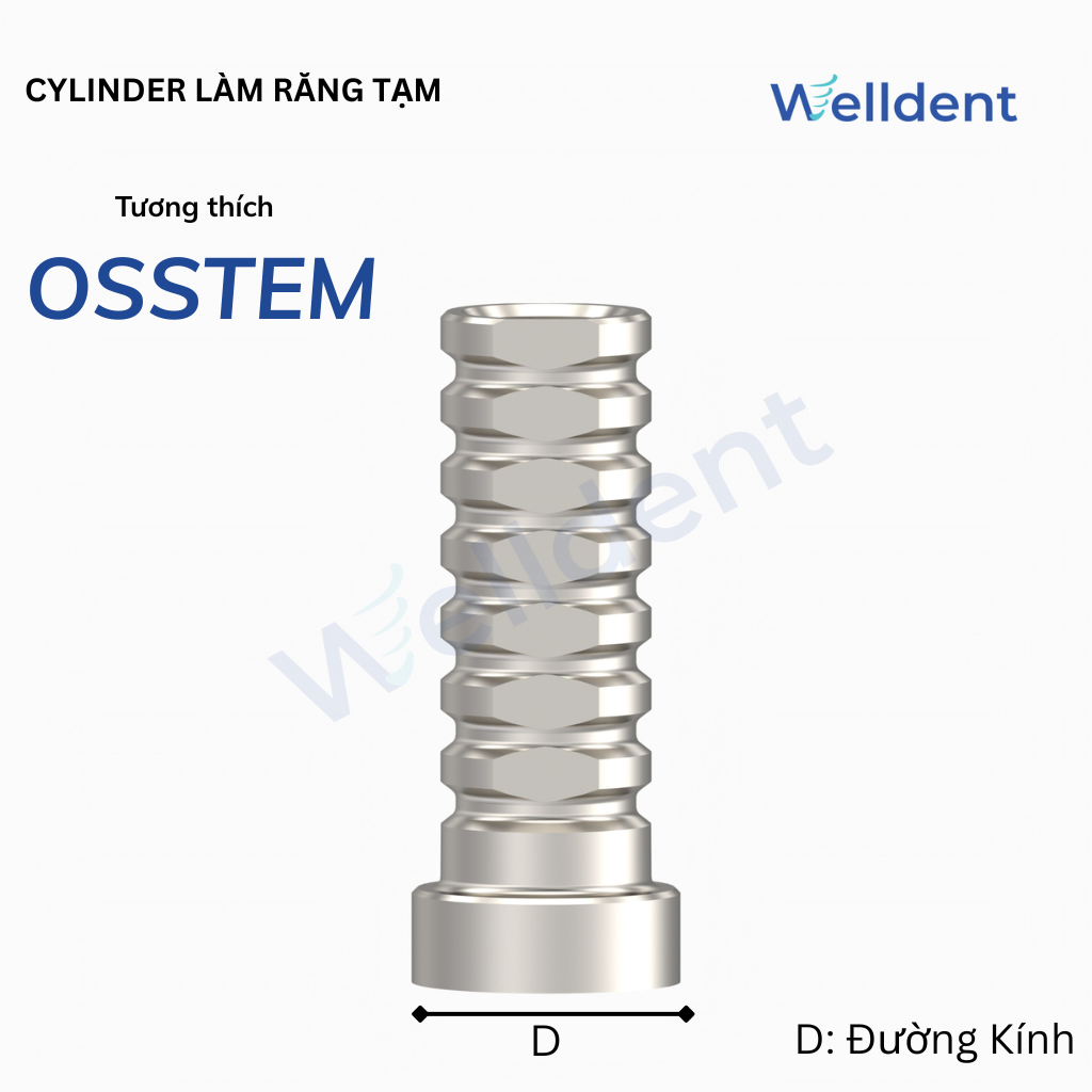 Cylinder  – Tương thích với Osstem, Neobiotech, Biotem, Megagen ST, Hiossen