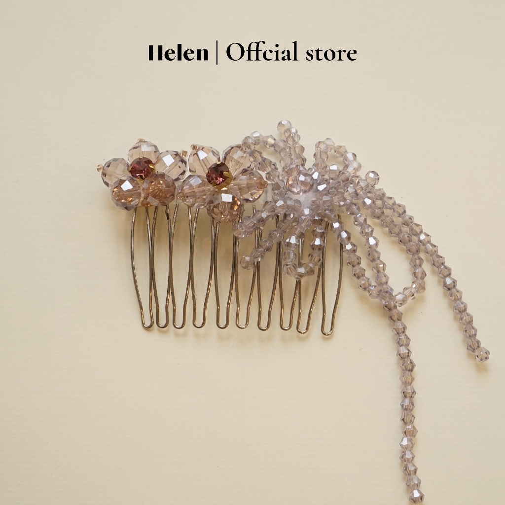 Cài tóc nữ cao cấp tiểu thư Romance purple Helen Studio