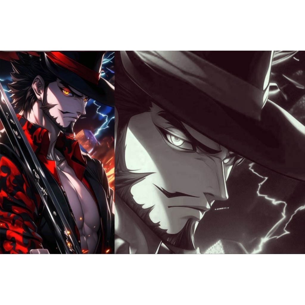 (Mô hình in3D) Hắc Kiếm Yoru của Dracule Mihawk trong One piece 80cm