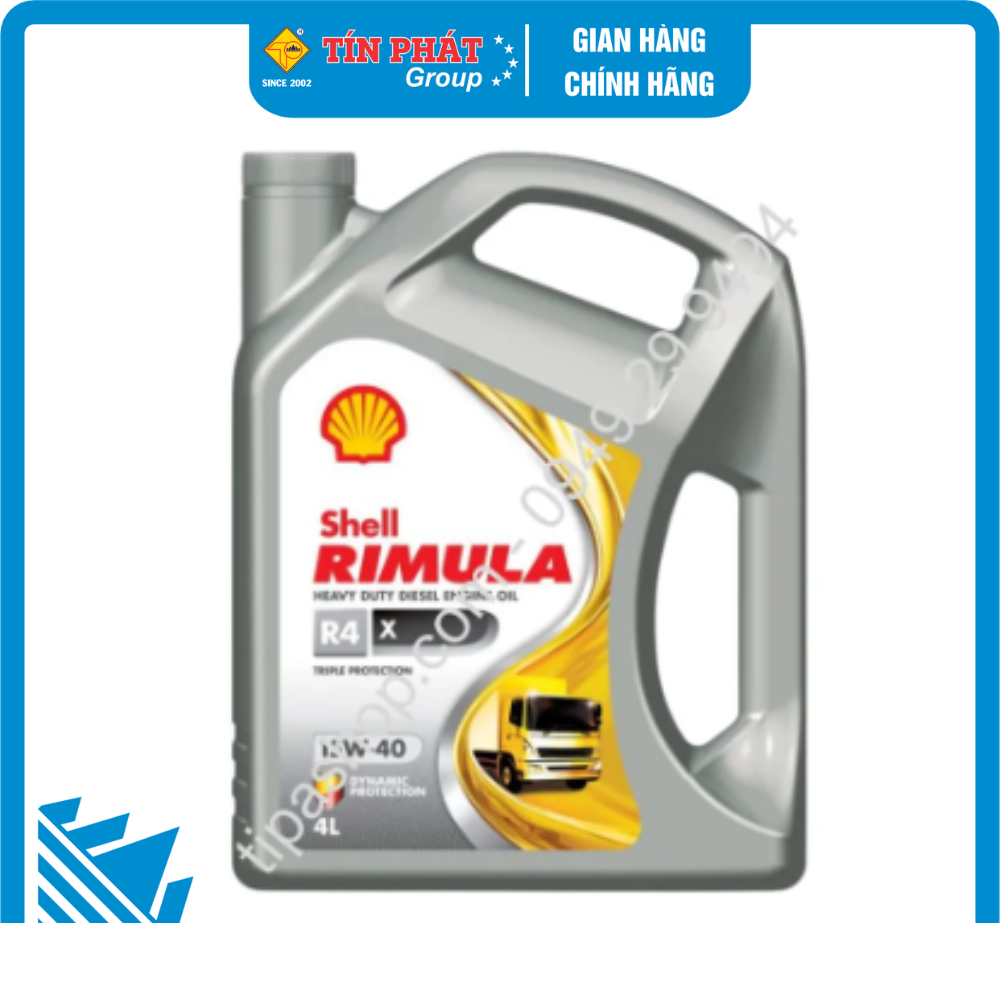 SE.N18 Nhớt Shell Rimula R4 X 15W40 CI4 4l