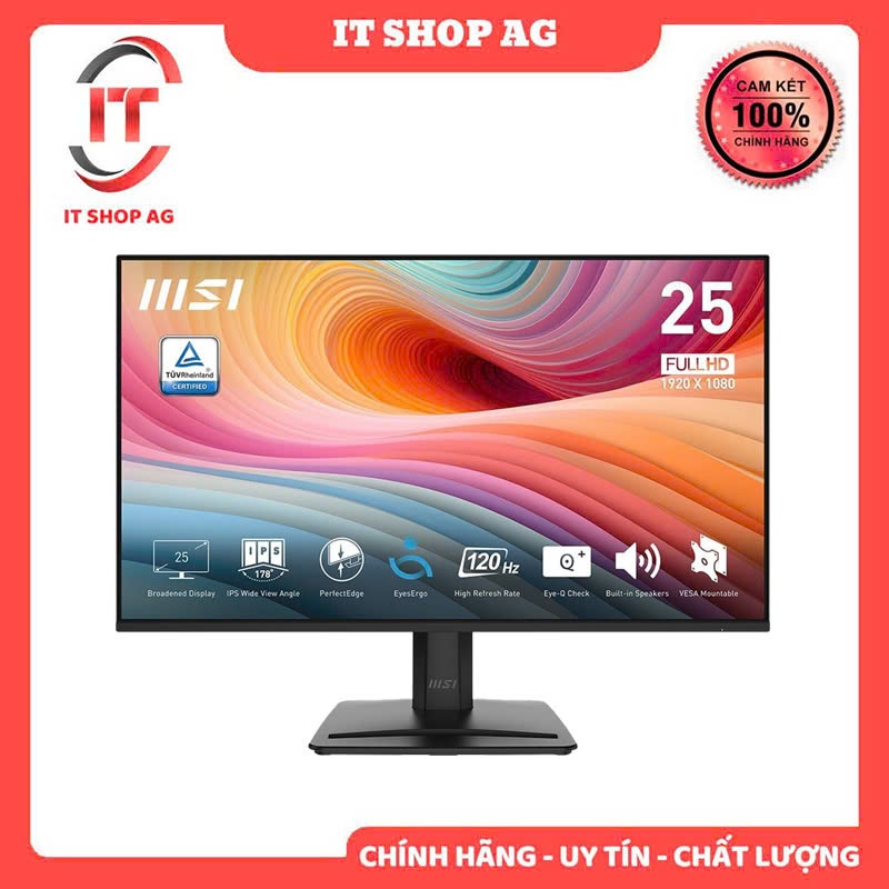 Màn hình MSI Pro MP251 E2 - 24.5 inch, Full HD, IPS, 120Hz, phẳng - Chính Hãng