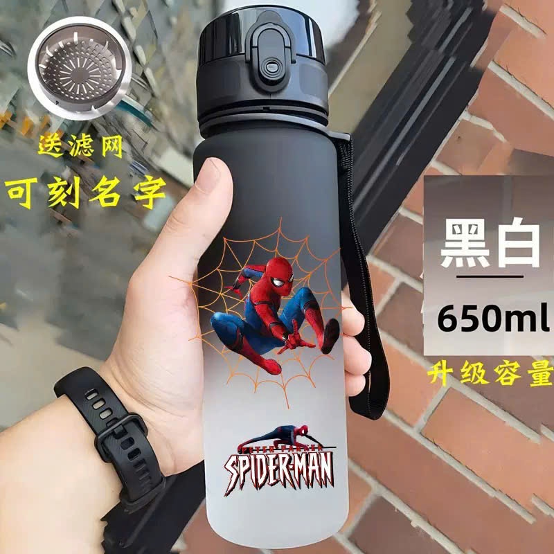 Bình nước nhựa Spiderman và Avenger cho trẻ em