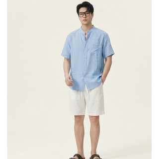 Quần đũi nam cạp chun short trắng