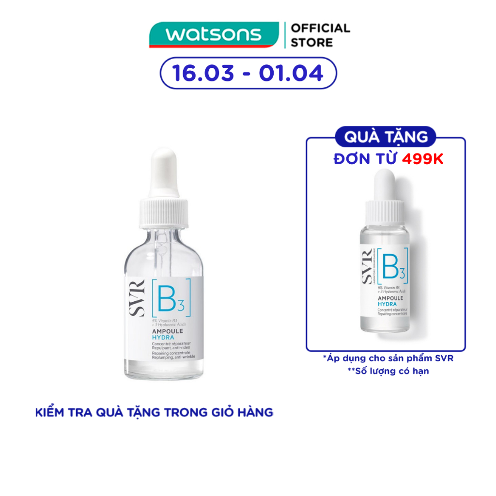 Tinh Chất SVR B3 Ampoule Hydra 30ml
