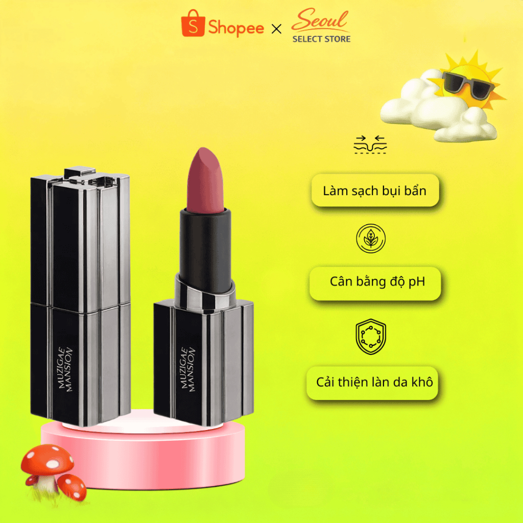Son thỏi mịn lì Muzigae Mansion Moodwear Blur Lipstick (DATE 2026/08/21)