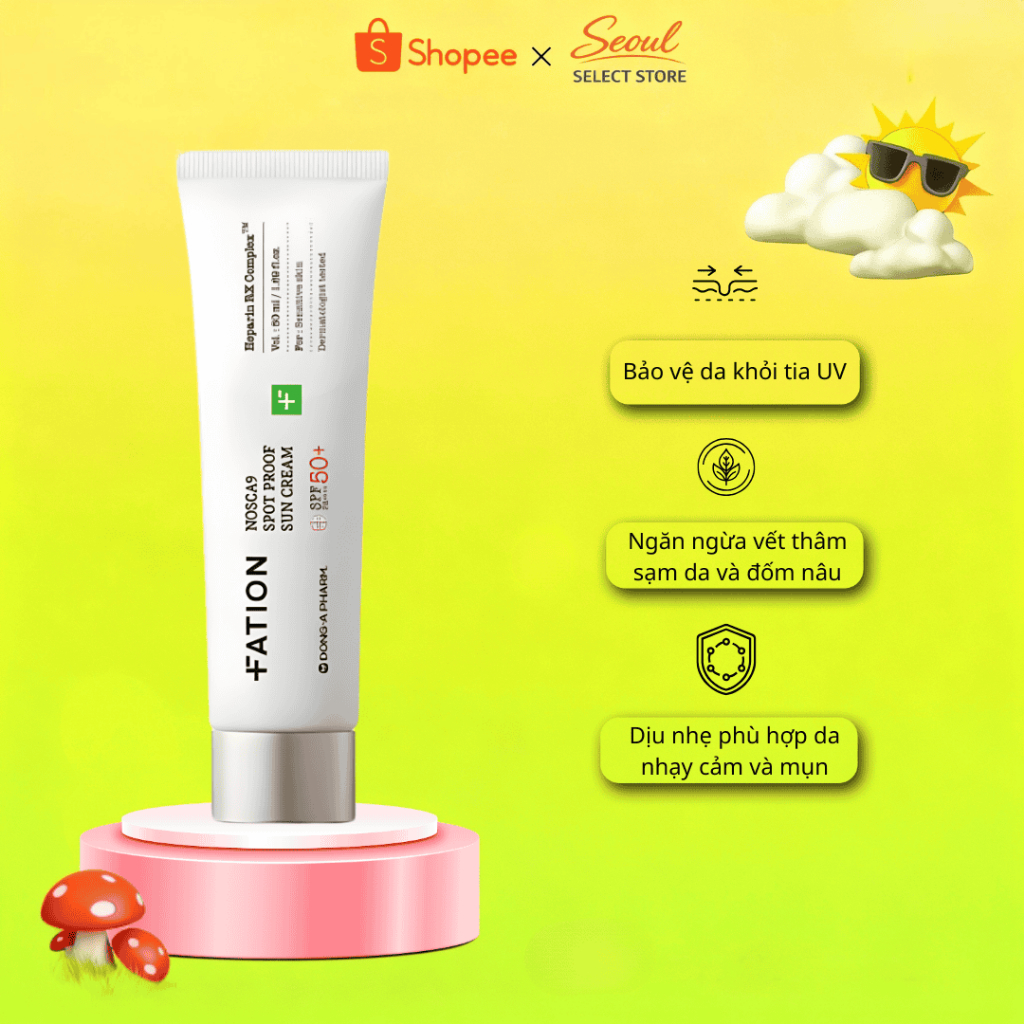 Kem Chống Nắng Fation Nosca9 Spot Proof Sun Cream 50ml FA515