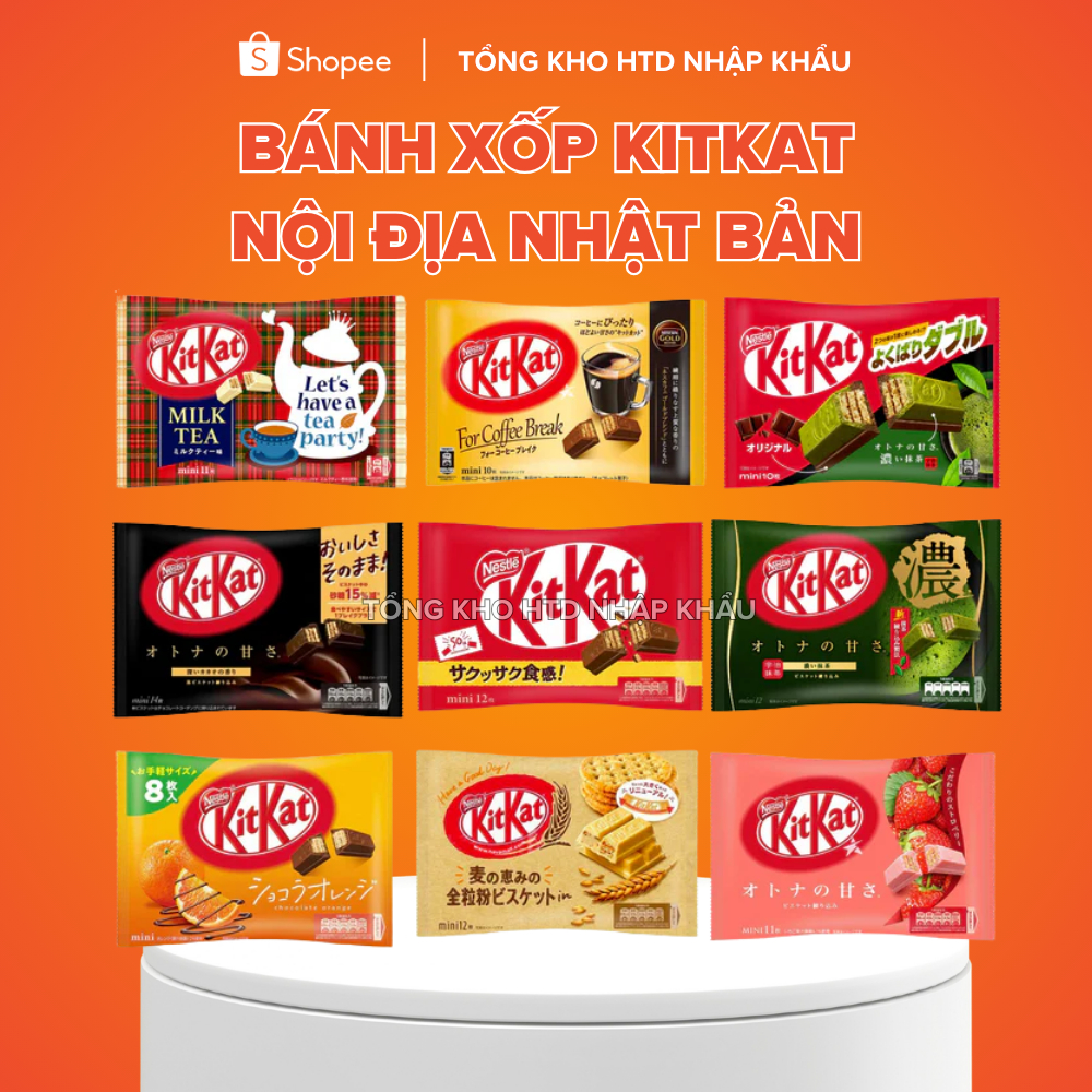 Bánh KitKat Nestle Nhật Bản/ bánh KitKat nội địa Nhật Bản đủ vị