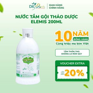 Nước Tắm Gội Thảo Dược Cho Bé Elemis Chai 200ml 500ml Dược Khoa Xanh Chăm Sóc Làn Da Bé Dịu Nhẹ