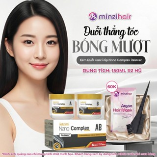 Thuốc Duỗi Tóc Siêu Phục Hồi RELAXER Nano ComPlex 150ML X2 - Công Nghệ Mới - Minzihair
