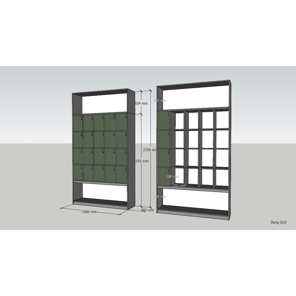 Tủ Locker - Gỗ công nghiệp