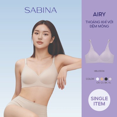 Áo Lót Không Gọng Không Viền May Mút Mỏng Màu Trơn Habpy Pretty Perfect By Sabina HBU25006