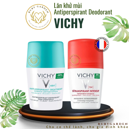[NK Pháp] Lăn Khử Mùi Vichy Giảm Mồ Hôi, Giữ Khô Thoáng Suốt 48h Traitement Anti – Transpirant 48h 5