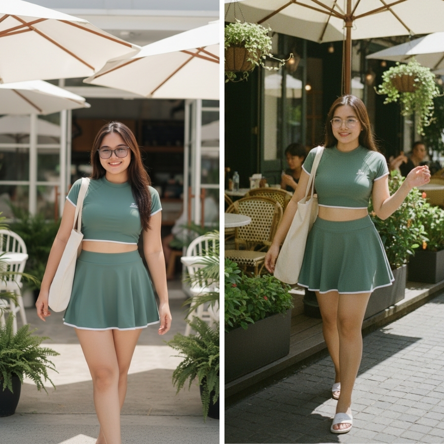 Bộ bikini nữ croptop ôm dáng năng động đi du lịch - Bikini Passport - BS1012_MS | BigBuy360 - bigbuy360.vn