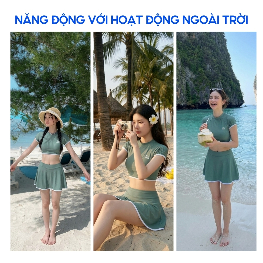 Bộ bikini nữ croptop ôm dáng năng động đi du lịch - Bikini Passport - BS1012_MS | BigBuy360 - bigbuy360.vn