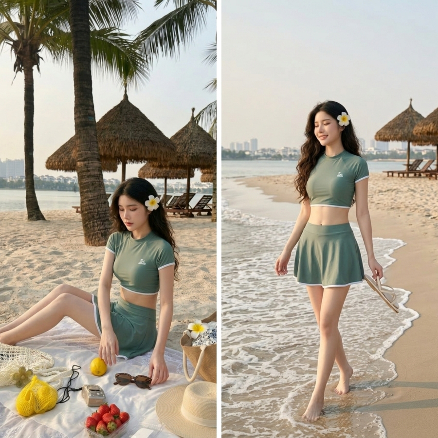 Bộ bikini nữ croptop ôm dáng năng động đi du lịch - Bikini Passport - BS1012_MS | BigBuy360 - bigbuy360.vn
