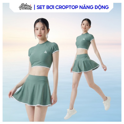 Bộ bikini nữ croptop ôm dáng năng động đi du lịch - Bikini Passport - BS1012_MS