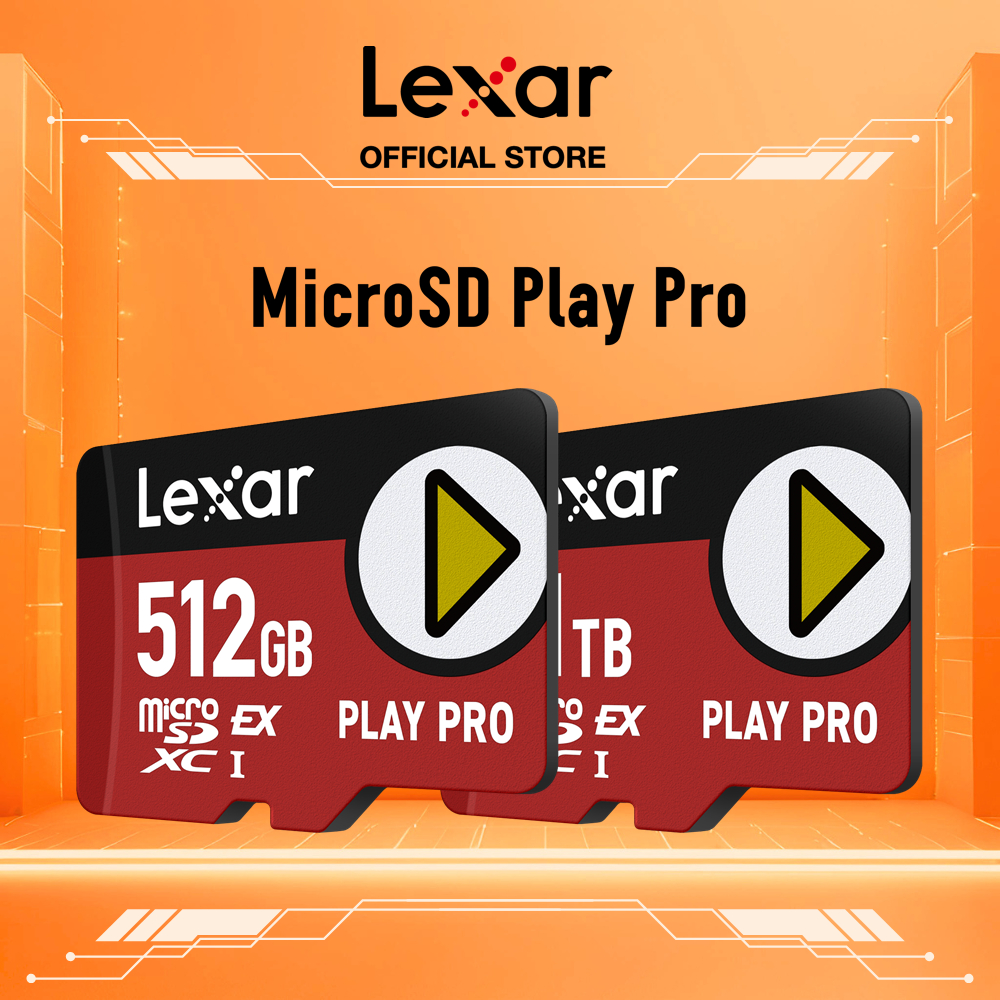 Thẻ nhớ microSDXC Express Lexar PLAY PRO 512GB - 1TB, Tốc độ 900MB/s, Chơi Game, Cho Nintendo Switch