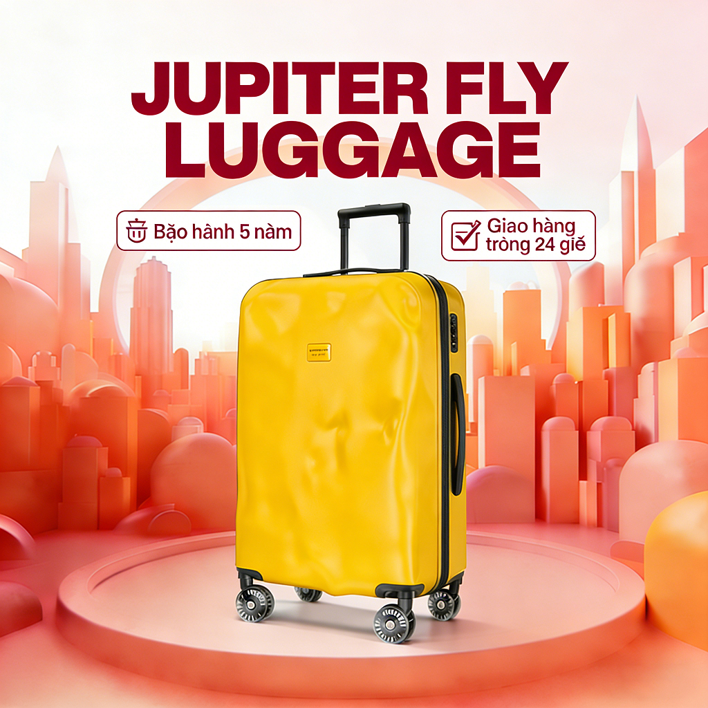 💗VN💗JUPITER FLY Luggage vali size 20/24/26/28 vali kéo cao cấpvaly vali khung nhôm vali nhỏ vali kéo