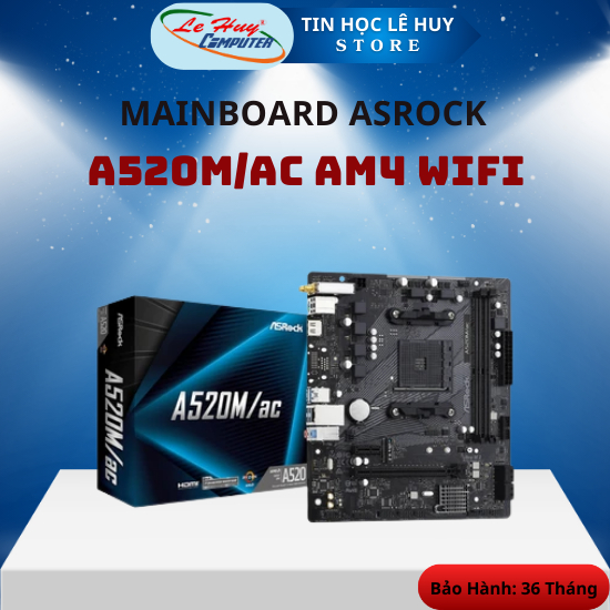 Mainboard ASRock A520M/AC AM4 Wifi