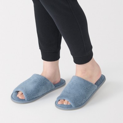 [26SS] MUJI Dép Quai Ngang Cotton Đi Trong Nhà M/L
