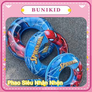 Phao Bơi Trẻ Em Hình Người Nhện Spider-Man – Phao Tròn Đi Biển, Hồ Bơi Cho Bé, Chất Liệu Dày Bền An Toàn