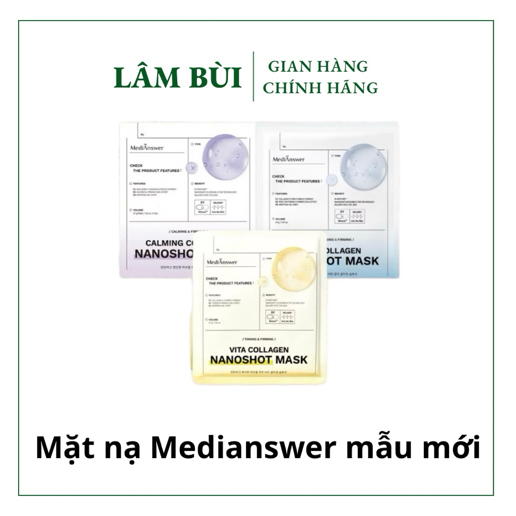 Mặt nạ thạch Collagen, Medi Answer Vita Collagen Mask 5 miếng