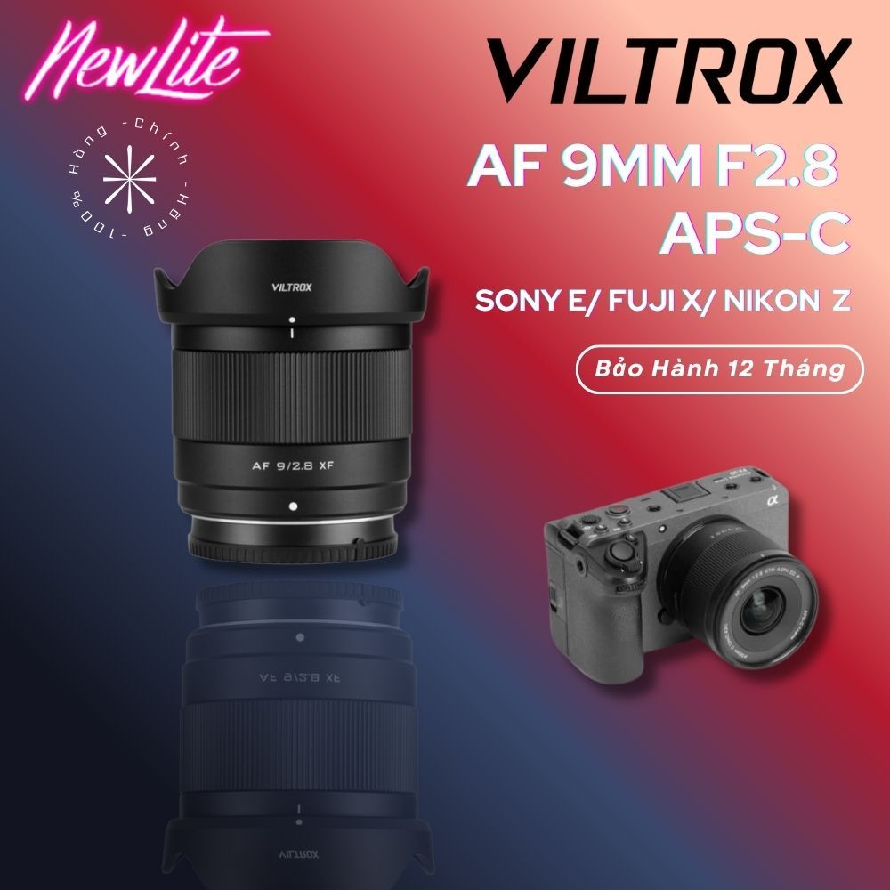 VILTROX AF 9MM F2.8 - Ống Kính APS-C For Fujji XF/ Sony E/ Nikon Z Mount - Hàng Chính Hãng