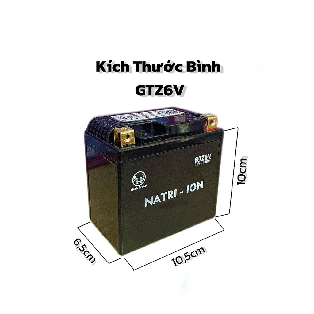 Binh Lo GTZ6V Bộ Dụng Cụ Lưu Trữ Năng Lượng Natri Ion An Toàn , Bền Khoẻ , Thời Gian Bảo Hành 18 Thá