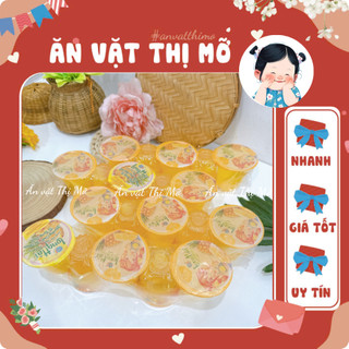 Thạch rau câu Long Hải Cốc Vị Dứa (1 Dây/5 cốc), Thạch Rau Câu Tuổi Thơ Đủ 5 Vị, Đồ ăn vặt