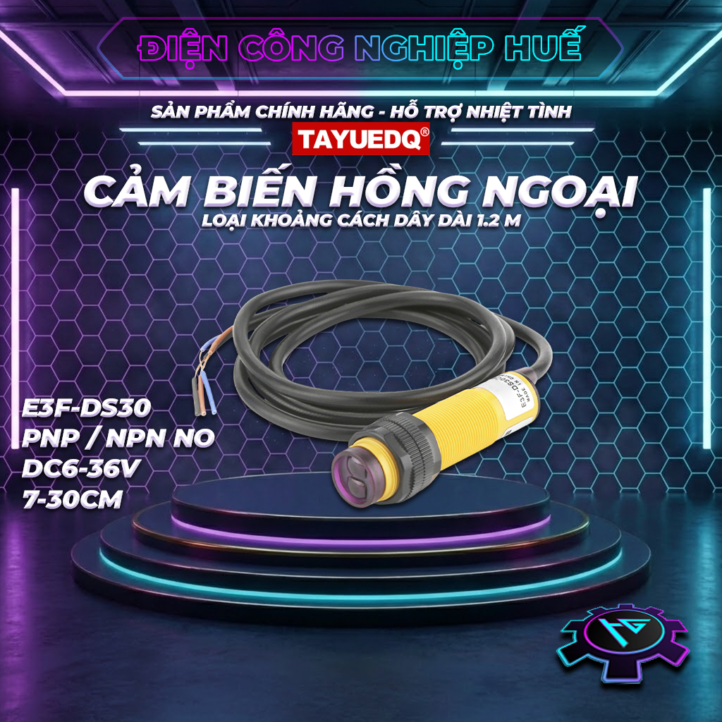 Cảm biến khoảng cách hồng ngoại E3F-DS30C4 - NPN PNP - DC6-36V - Khoảng cách phát hiện 7-30cm có chỉ