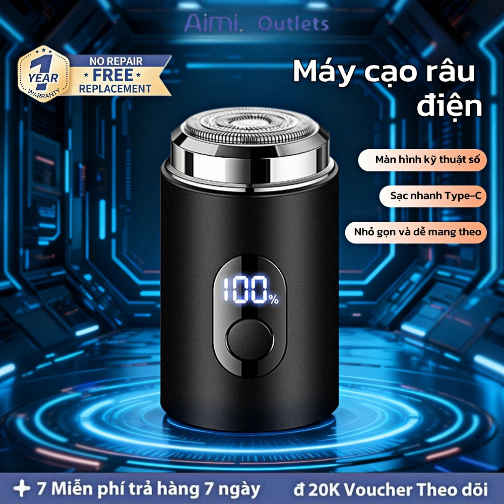 Máy cạo râu điện mini bỏ túi dành cho nam giới  Dùng trong xe hơi, du lịch và mang theo bên mình