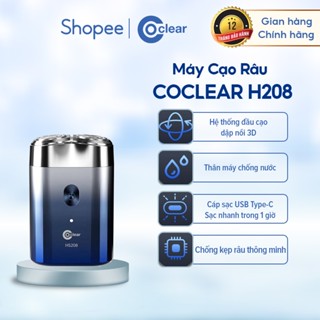 (new)máy cạo râu điện coclear HS208 Lưới dao kép 3D sạc qua type-C cạo ướt hay khô điều được  bảo hành 1 năm