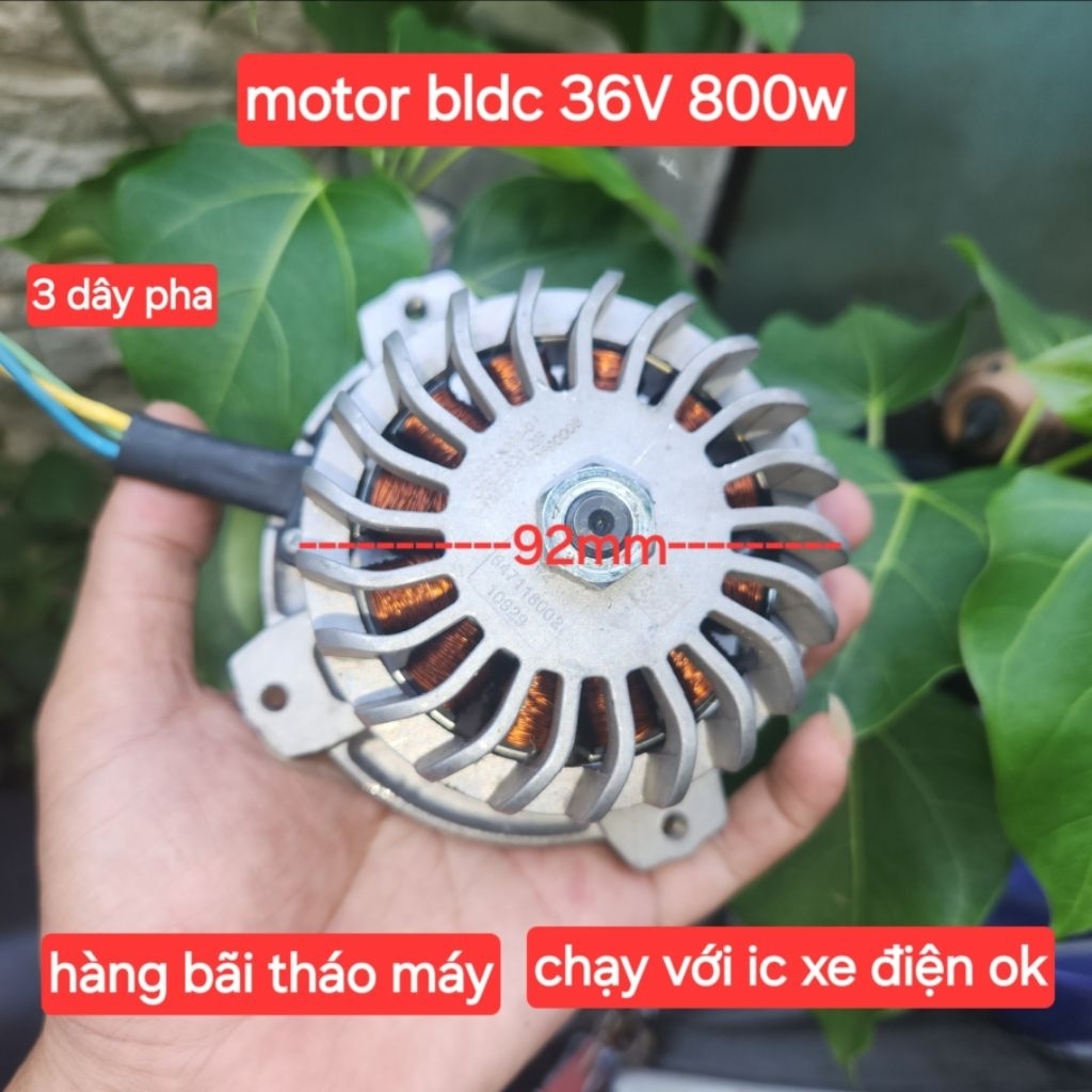 motor BLDC 800w  không chổi than, BLDC 1HP, chạy 12v đến 48v, motor đẩy thuyền, motor chế bơm nước