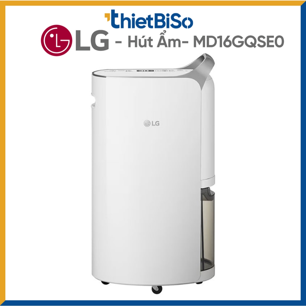 Máy hút ẩm LG Chính Hãng Dual Inverter 16L (Trắng) - MD16GQSE0