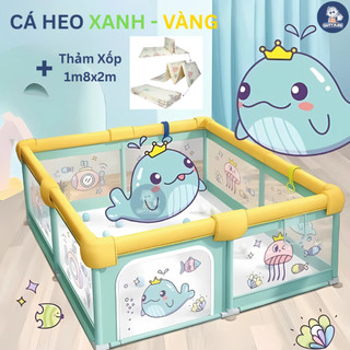 Quây Bóng Nhỏ Chữ Nhật Cho Bé GutyKids Nhà Bóng Cho Bé Chất Liệu Thép Inox Cao Cấp, Lưới Thoáng Chống Kẹt, Tháo Lắp Dễ