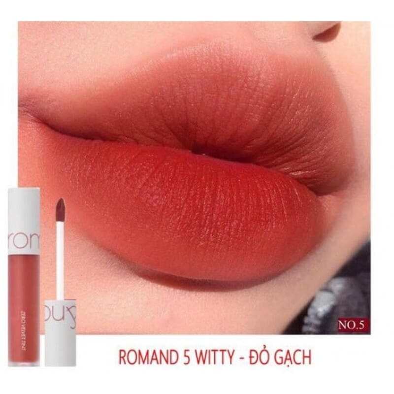 Son kem  Romand Zero Velvet Tint màu 05-06