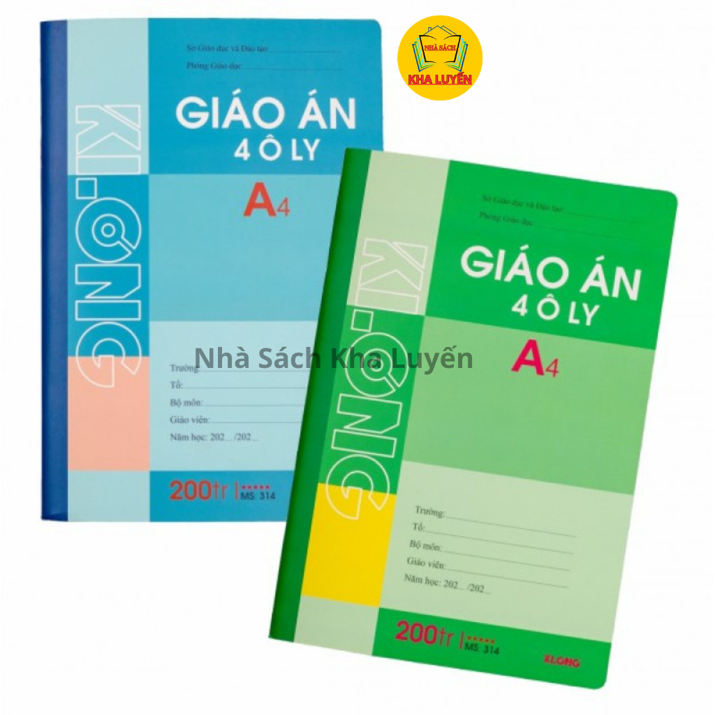 Lốc Sổ A4, Số Giáo Án (10q- 2q) May Dán Gáy Klong (120T/200T/260T/320T/360T/420T/500T)- MÀU NGẪU NHI