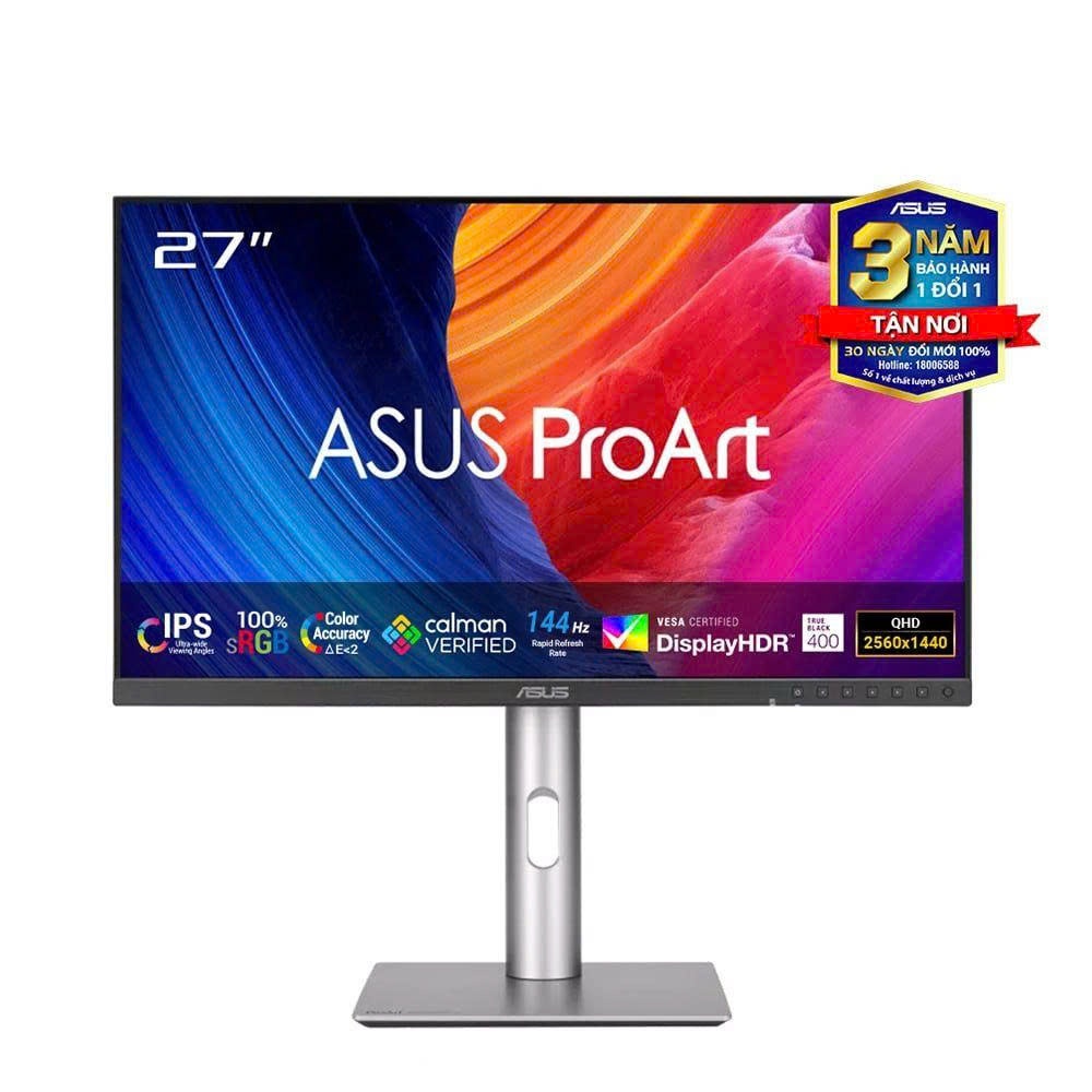 Màn hình ASUS ProArt PA278CGRV 27 inch IPS 2K 144Hz USBC chuyên đồ họa