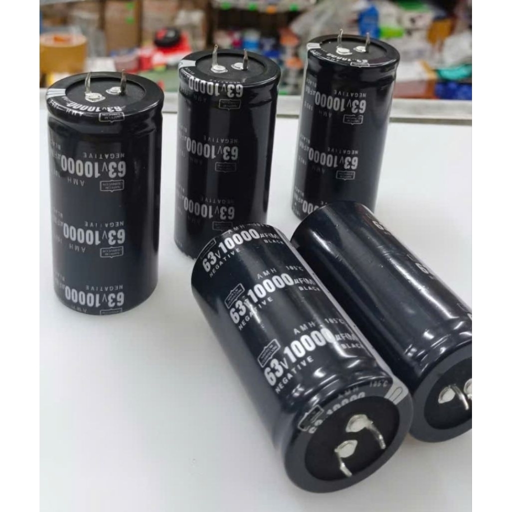 2 chiếc Tụ lọc Âm ly tháo máy 63V 10000uf . 63v 4700uf 50v 8200uf Negative  hoăch Nichicon hàng tốt 