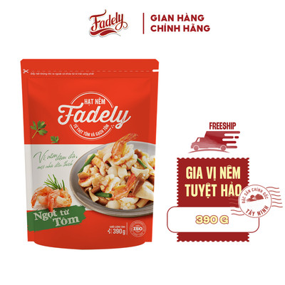 Hạt Nêm Từ Thịt Tôm Và Gạch Tôm Fadely (390g)