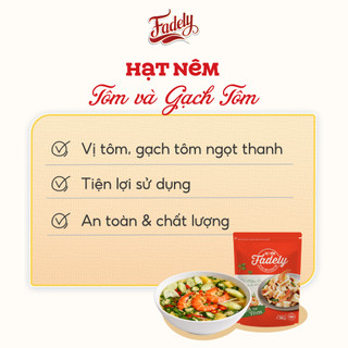 Hạt Nêm Từ Thịt Tôm Và Gạch Tôm Fadely (390g)