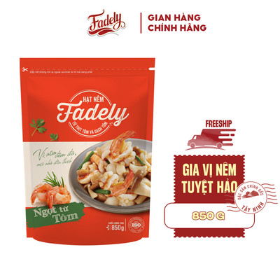 Hạt Nêm Từ Thịt Tôm Và Gạch Tôm Fadely - Tinh Nguyên (850g)