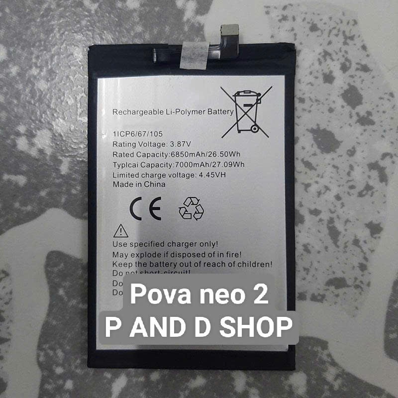 Pin thay thế Tecno POVA NEO 2 POVA NEO 3 LH6 LG6N LH6N BL-68BT Pova 6 Neo LI6