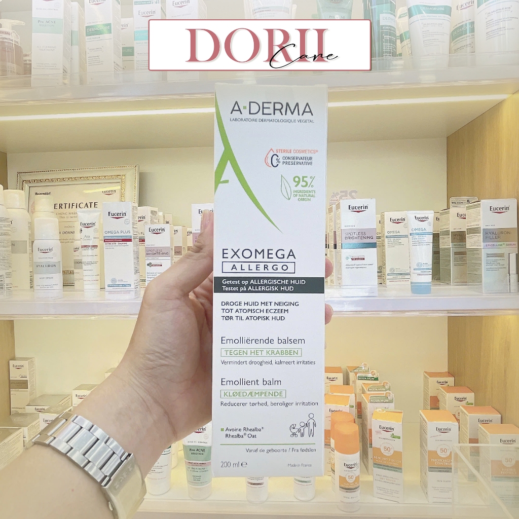 A-Derma Kem Dưỡng Ẩm Cho Da Khô, Da Cơ Địa & Da Dị Ứng Exomega Allergo Emollient Balm