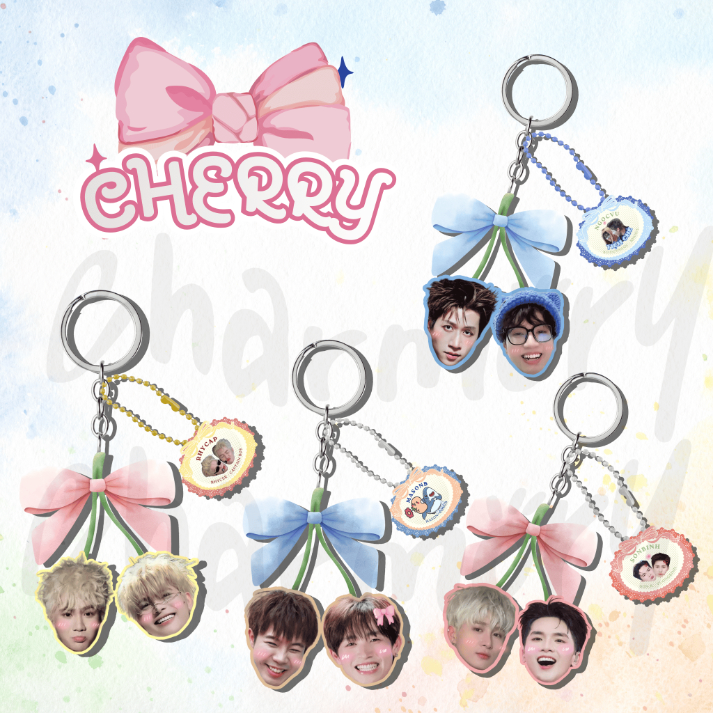 Móc khóa CHERRY in hình OTP ATSH | MASONB - NGOCVU - SONBINH - RHYCAP | ANH TRAI SAY HI