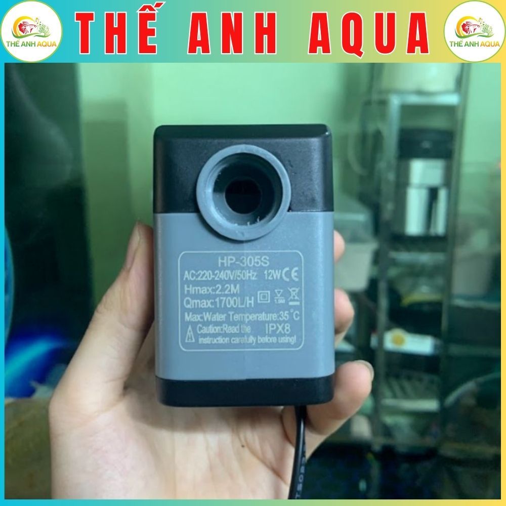 Máy bơm chìm HBPRO Aquarium Water Pump , máy bơm HP-305s(12W, 1700L/H, 220~240V)