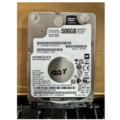 Ổ Cứng Laptop WD Black 500GB 2.5” SATA 6Gb/s – WD5000LPSX Hiệu Năng Cao